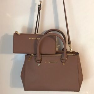 Michael Kors Dusty Rose Medium Satchel